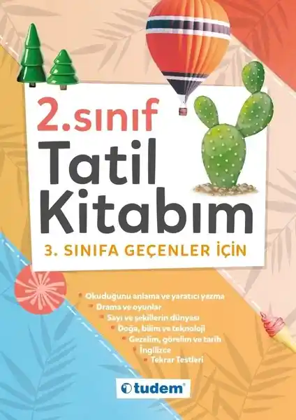 Tudem Yayınları 2. Sınıf Tatil Kitabı Çocukların Gelişimine Katkı Sağlayan Eğitim Kaynağı