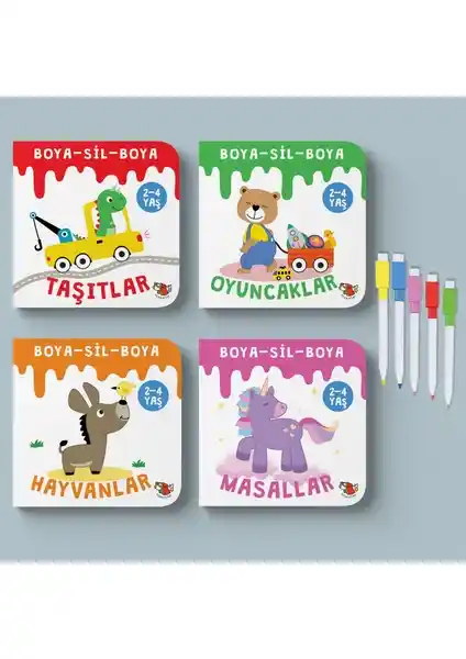 Uçan Kitap Boya-Sil-Boya Seti: Çocukların Yaratıcılığını Destekleyen Pratik ve Dayanıklı Boyama Seti