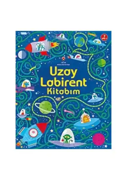 Uzay Labirent Kitabım: Çocuklar İçin Eğlence ve Öğrenmeyi Birleştiren Renkli Macera Kitabı