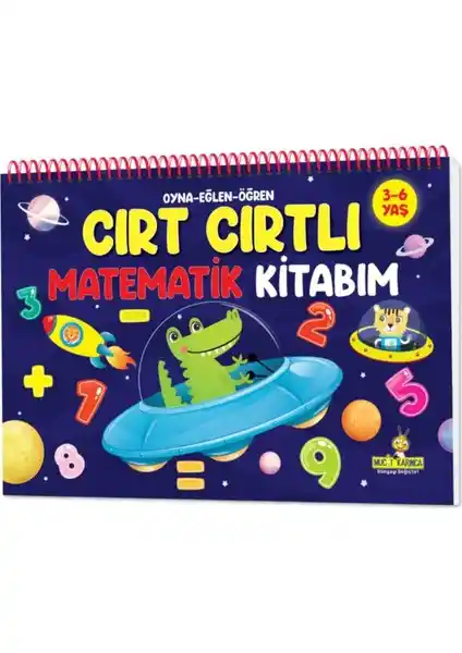 Yükselen Zeka 3-6 Yaş Çocuklar İçin Cırt Cırtlı Matematik Kitabım Eğlenceli Öğrenme Aracı
