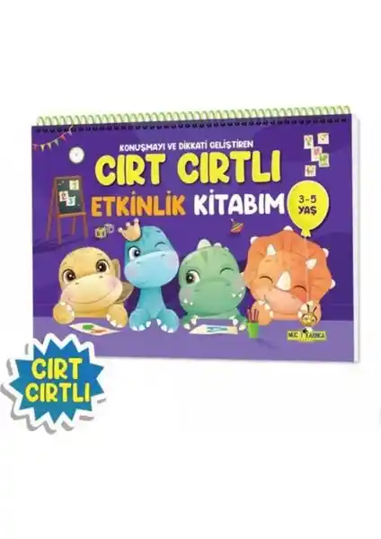 Yükselen Zeka Cırt Cırtlı Etkinlik Kitabı 3-5 Yaş Çocuklar İçin Eğitici ve Eğlenceli