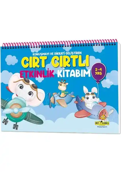 Yükselen Zeka Cırt Cırtlı Etkinlik Kitabım 2-4 Yaş Çocukların Gelişimine Destek Sağlayan Eğitici Kitap