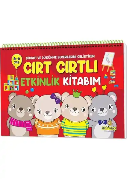 Yükselen Zeka Cırt Cırtlı Etkinlik Kitabım 4-6 Yaş Çocuklar İçin Eğitici ve Geliştirici