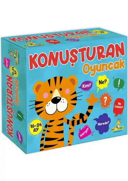 Yükselen Zeka Konuşturan Oyuncaklar ile Dikkat ve Zeka Geliştirme Kitabı 16-24 Ay Çocuklar İçin Eğitim Seti