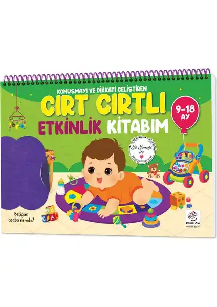 Yükselen Zeka Psikolog Onaylı Cırt Cırtlı Keçeli Etkinlik Kitabı Çocukların Gelişimine Destek Sağlar