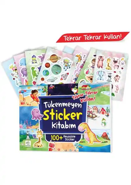 Yükselen Zeka Tükenmeyen Sticker Kitabım: Çocuklar İçin Eğlenceli ve Öğretici Aktivite Kaynağı