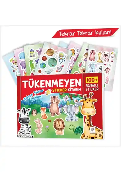 Yükselen Zeka Tükenmeyen Sticker Kitabım Çocukların Gelişimine Katkı Sağlayan Eğitici Materyal