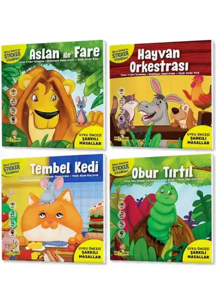 Yükselen Zeka Yayınları 2+ Yaş Uyku Öncesi Şarkılı Masallar Serisi: Eğlenceli ve Eğitici Çocuk Kitapları