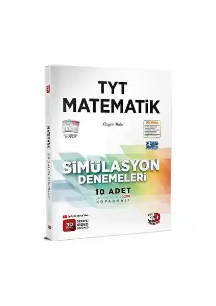 2024 TYT Matematik Simülasyon Denemeleri 3D Yayınları ile Sınava Güvenle Hazırlanma