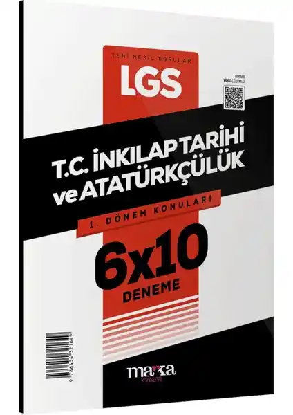 2025 LGS 1. Dönem Konuları İçin Marka Yayınları Deneme Seti Türkçe ve Tarih Çalışması