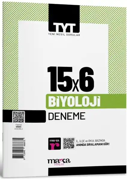 2025 TYT Biyoloji 15 Deneme Video Çözümlü - Sınava Etkili Hazırlık Aracı