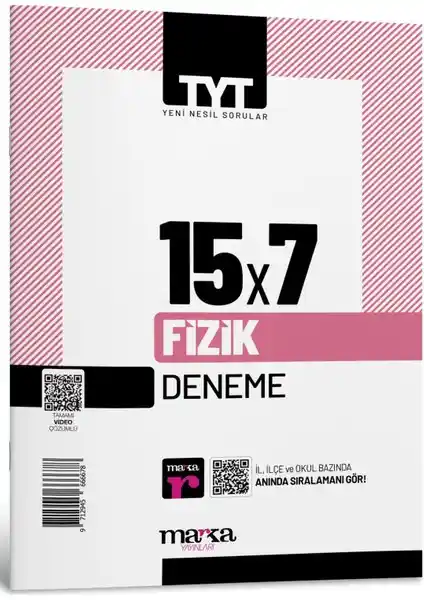 2025 TYT Fizik 15 Deneme Video Çözümlü Sınava Hazırlık Kaynağı