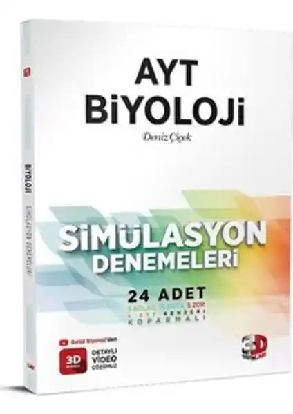 3D Yayınları AYT Biyoloji Simülasyon Denemeleri ile Sınava Güçlü Hazırlık