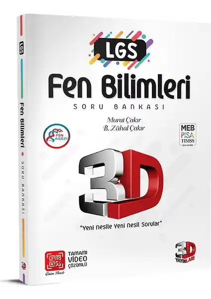 3D Yayınları LGS Fen Soru Bankası 8. Sınıf Öğrencileri İçin Güncel ve Kapsamlı Kaynak
