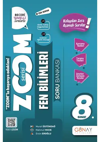 8. Sınıf LGS Fen Bilimleri Soru Bankası Günay Yayınları 2022 Kapsamlı Eğitim Kaynağı