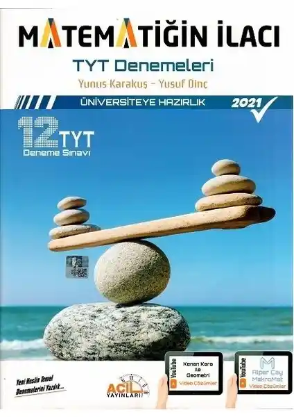 Acil Yayınları TYT Matematiğin İlacı Denemeleri: Kapsamlı Sınava Hazırlık Kitabı