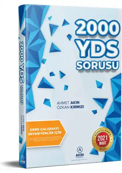 Akın Yayıncılık'tan Güncel ve Detaylı YDS Hazırlık Kitabı: 2000 Soru ile Sınava Güçlü Hazırlık