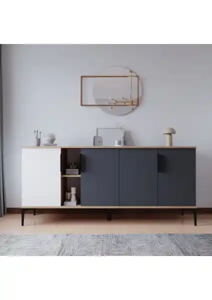 Alonex Tarz ve VM VERTEX MOBİLYA Latina Konsol Karşılaştırması 180 cm Genişlikte Modern ve Endüstriyel Tasarımlarla