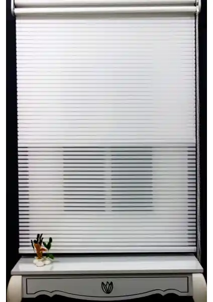 Alpinaz Çift Mekanizmalı Kalın Çizgi Tül ve Tekzen Bambu Store Perde Karşılaştırması