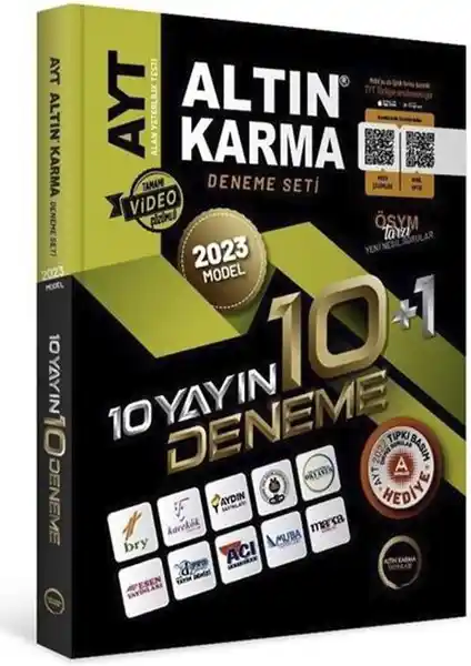 Altın Karma Yayınları AYT 2023 Çalışma Seti Sınava Hazırlık ve Başarı İçin Gelişmiş Rehber