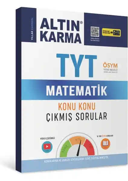 Altın Karma Yayınları TYT Matematik Konu Konu Çıkmış Sorular Kitabı Güncel ve Kapsamlı İçerik