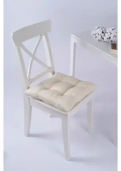 Altınpamuk Beta Krem ve Lina Turuncu Pofidik Sandalye Minderleri Karşılaştırması