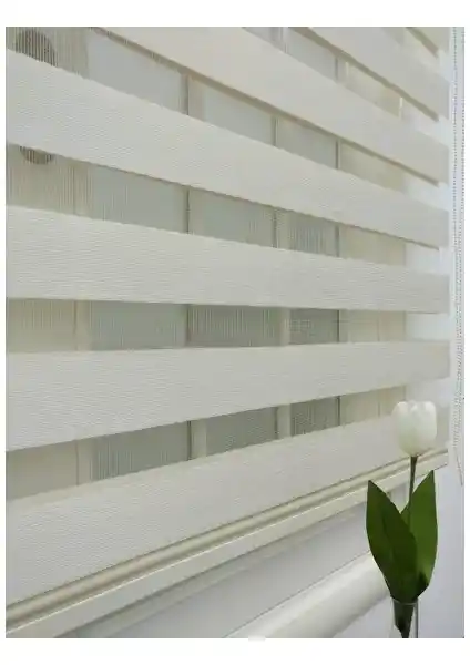 Asy Home Ekru Bambu Zebra Perde ve Blind-X Gri Bambu Stor Zebra Perde Karşılaştırması