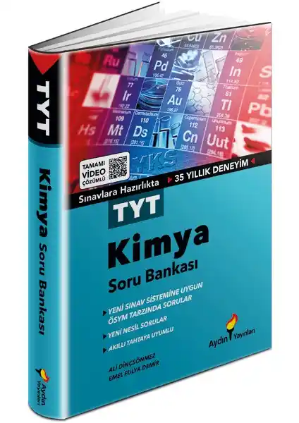 Ayın Yayınları TYT Kimya Tamamı Video Çözümlü Soru Bankası Güncel Müfredatla Uyumlu
