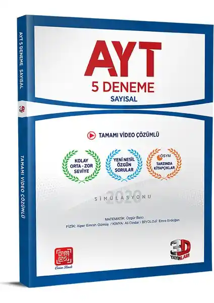 AYT 5'li Sayısal Deneme Tamamı Video Çözümlü - Sınava Hazırlık İçin Güçlü Bir Kaynak