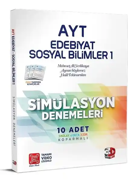 AYT Edebiyat ve Sosyal Bilimler İçin 10'lu Simülasyon Denemeleri Eğitim Seti