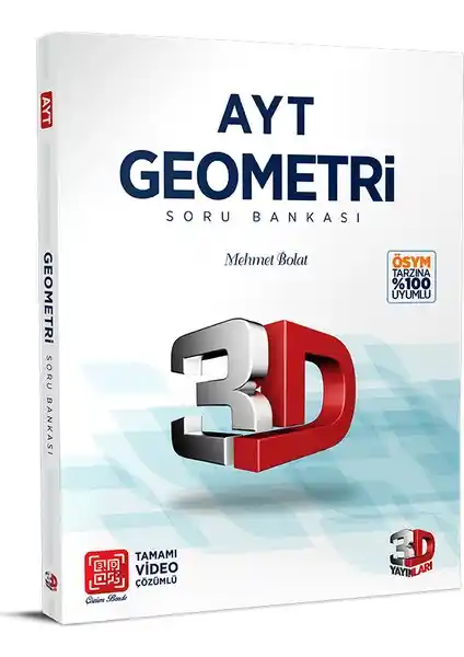 AYT Geometri Soru Bankası Tamamı Video Çözümlü - Sınava Hazırlık İçin Kapsamlı Kaynak