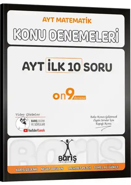 Barış Yayınları AYT İlk 10 Soru Konu Denemeleri Üniversite Hazırlık İçin Güvenilir Kaynak