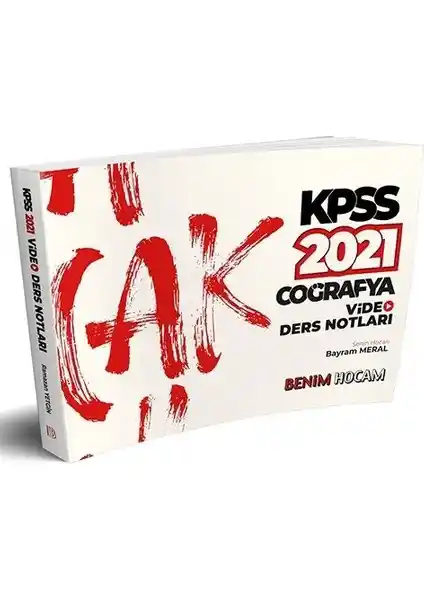 Benim Hocam Yayınları 2021 KPSS Coğrafya Video Ders Notları Detaylı ve Güncel İçerik