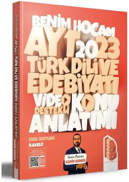 Benim Hocam Yayınları 2023 AYT Türk Dili ve Edebiyatı Video Destekli Kaynak
