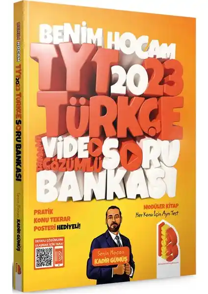 Benim Hocam Yayınları 2023 TYT Türkçe Soru Bankası Video Çözümlü Posterli İnceleme