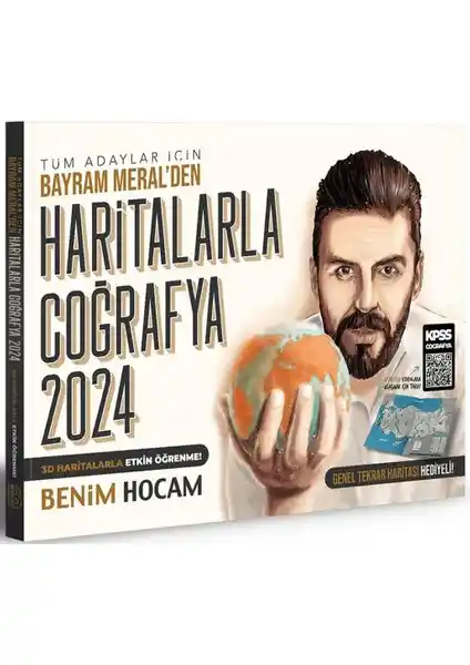 Benim Hocam Yayınları 2024 Coğrafya Haritalarla Sınava Hazırlık Kitabı