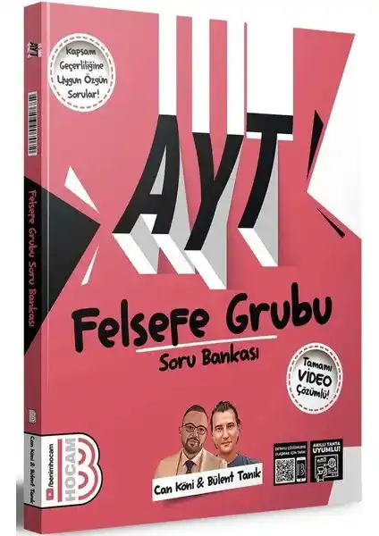 Benim Hocam Yayınları 2025 AYT Felsefe Soru Bankası Video Çözümlü ve Detaylı Çalışma Kaynağı