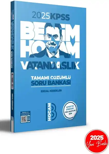Benim Hocam Yayınları 2025 KPSS Vatandaşlık Tamamı Çözümlü Soru Bankası Detaylı İçerik ile Sınava Hazırlık