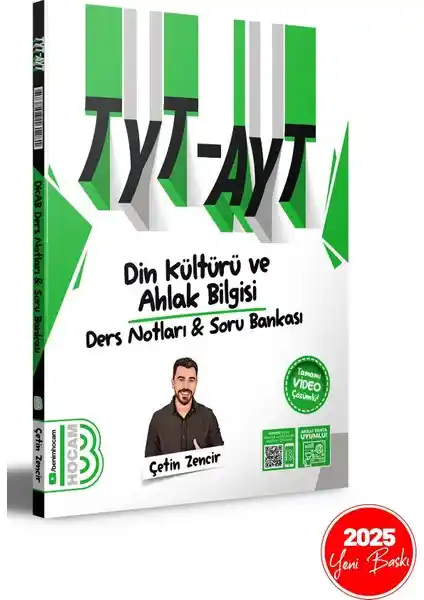 Benim Hocam Yayınları 2025 TYT-AYT Din Kültürü ve Ahlak Bilgisi Ders Notları ve Video Çözümlü Soru Bankası