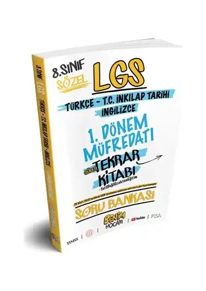 Benim Hocam Yayınları 8. Sınıf LGS 1. Dönem Sözel Soru Bankası Detaylı İnceleme ve Özellikleri