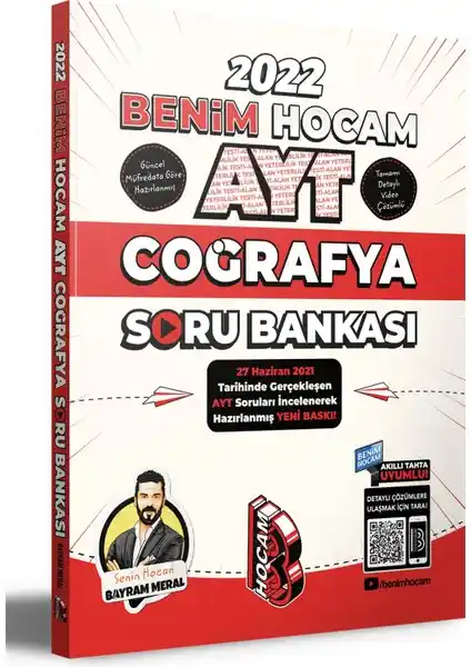 Benim Hocam Yayınları AYT 2022 Coğrafya Tamamı Video Çözümlü Soru Bankası İnceleme ve Değerlendirme