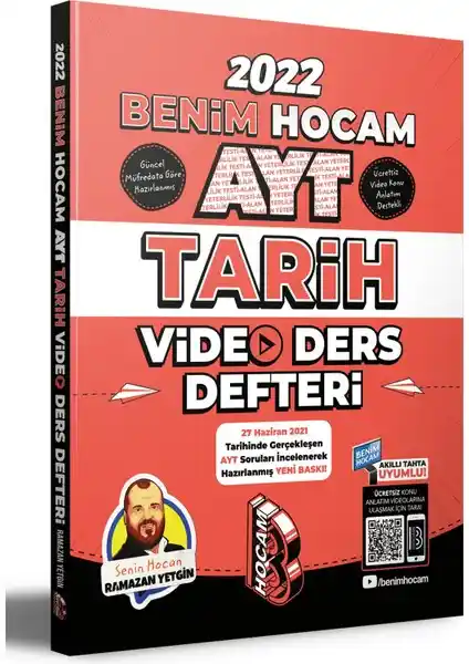 Benim Hocam Yayınları AYT 2022 Tarih Video Ders Defteri Detaylı İnceleme ve Kullanıcı Yorumları