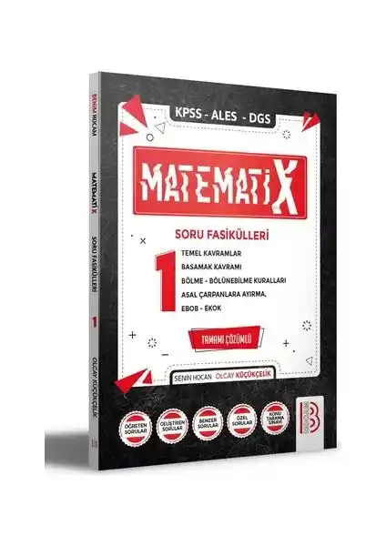 Benim Hocam Yayınları KPSS ALES DGS Matematik Soru Fasikülleri 1 Sınavlara Hazırlık İçin Güncel ve Kapsamlı Kaynak