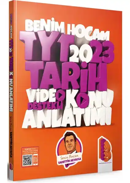 Benim Hocam Yayınları TYT 2023 Tarih Video Destekli Kitap Analizi ve Özellikleri