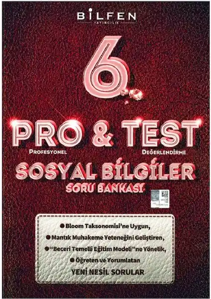 Bilfen Yayınları 6. Sınıf Sosyal Bilgiler Pro&Test Soru Bankası Öğrenci ve Öğretmenler İçin Güçlü Kaynak