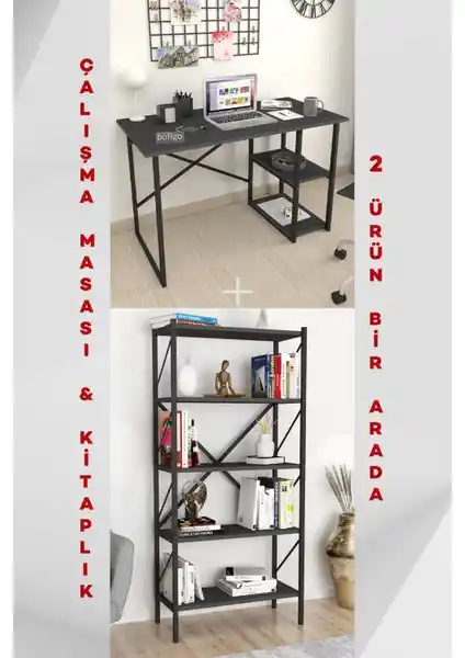 Bofigo 2 Raflı ve Ceramical Çalışma Masası Karşılaştırması: Özellikler ve Kullanıcı Yorumları