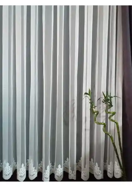 Brillant Grek Zemin Arne Desen ve Taç Tül Titi Sık Pile Perde Karşılaştırması