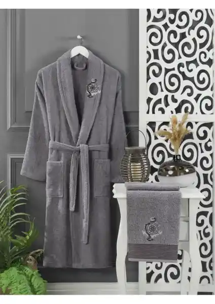 Casnack Antrasit ve Hepsine Rakip Şalyaka Banyo Bornoz Takımı Karşılaştırması