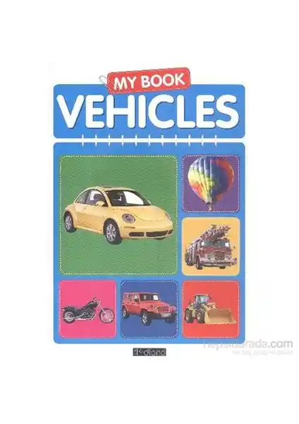 Çocuklar İçin Eğitici ve Eğlenceli Vehicles Serisi Kitap Seti Türkiye Üretimi