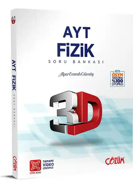Çözüm Yayınları AYT 3D Fizik Soru Bankası: Sınava Hazırlık İçin Kapsamlı Kaynak